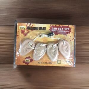 The Walking Dead Walker Zombie Ear Necklace Soap-on-a-Rope Daryl Dixon NIP NEW